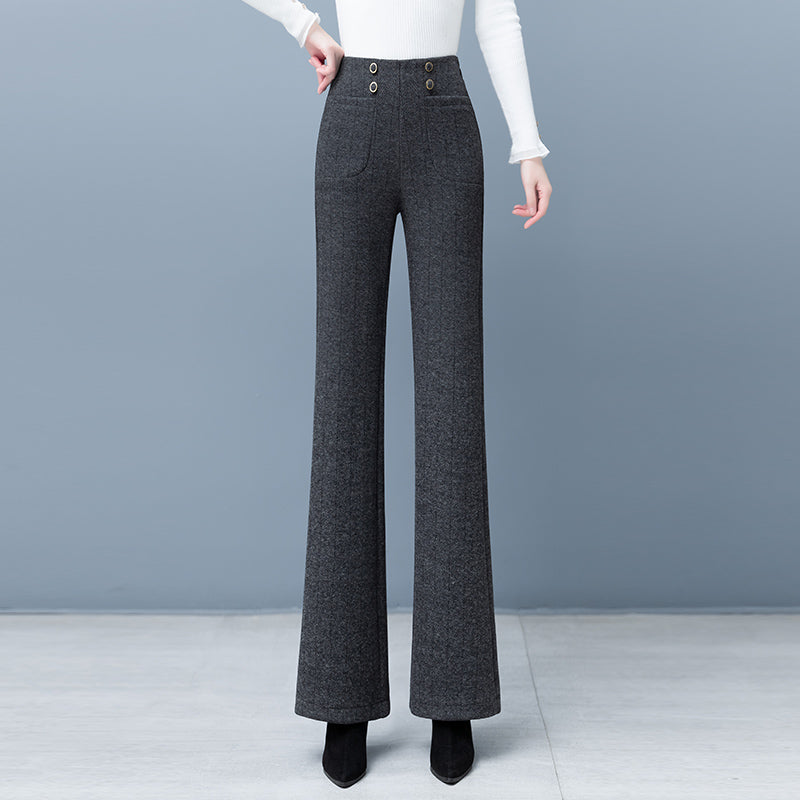BowLift | Thickened, informal, straight pants for women
