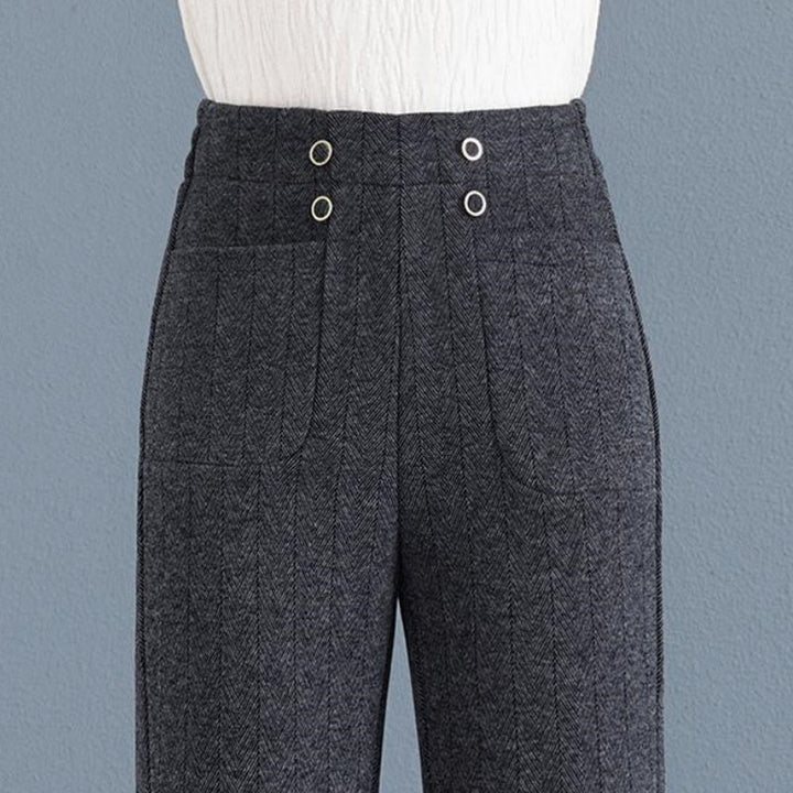BowLift | Thickened, informal, straight pants for women