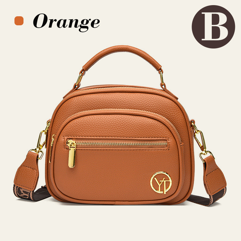 BowLift | Classic multi-room adjustable wide strap PU leather crossbody bag