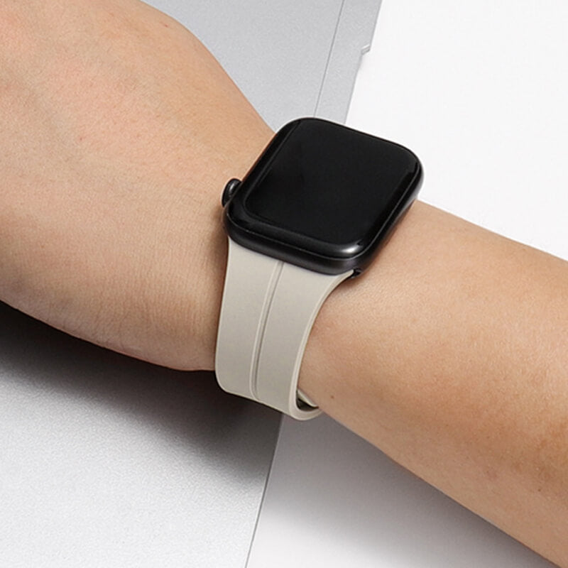 BowLift | Silicone wristband with magnetic folding clasp for iwatch
