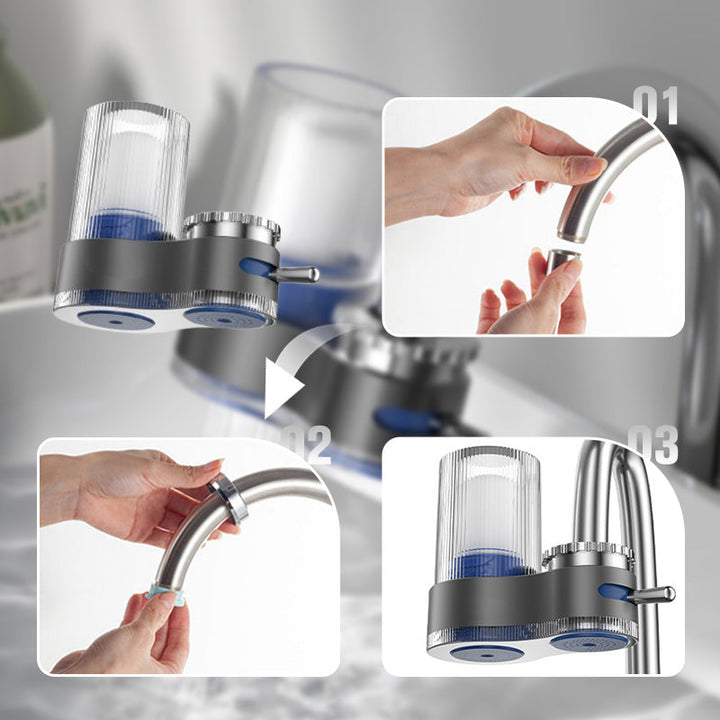 BowLift | Water filter for faucet with adapters