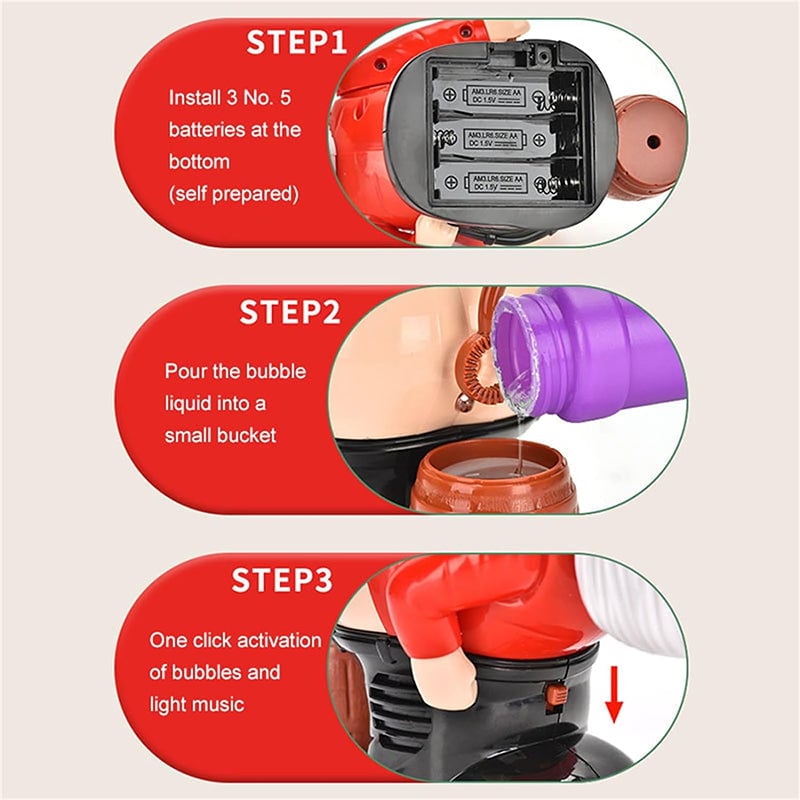 BowLift | Funny Santa bubble blower