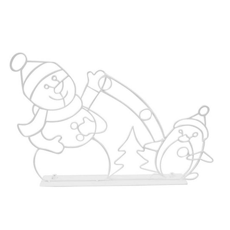 BowLift | Animated LED Snowball Fight Light | Outdoor Snowman & Penguin Christmas Decor