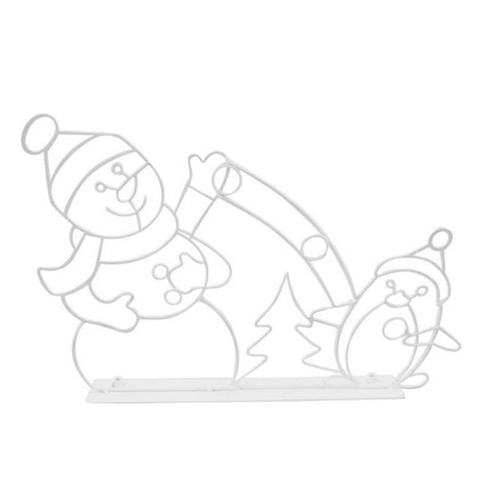 BowLift | Animated LED Snowball Fight Light | Outdoor Snowman & Penguin Christmas Decor
