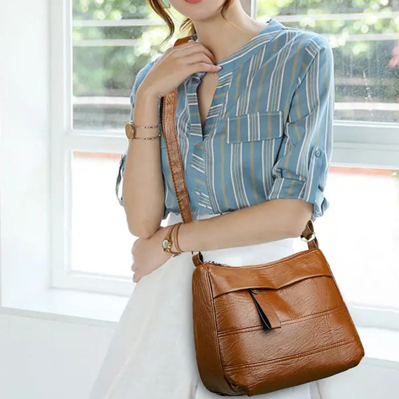 BowLift | Retro shoulder bag in multiple layers with large capacity