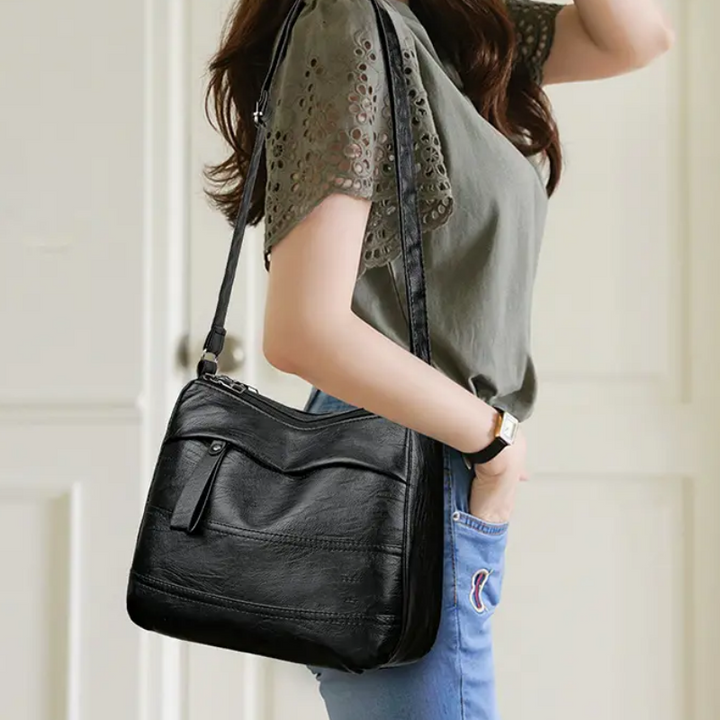 BowLift | Retro shoulder bag in multiple layers with large capacity