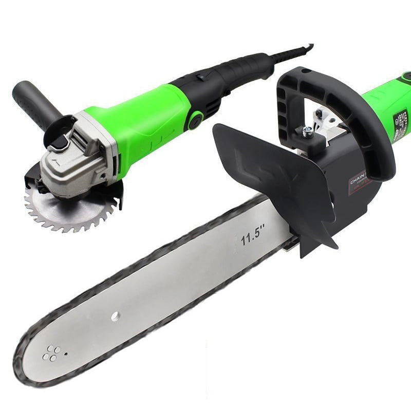 BowLift | Angle grinder converted to electric chainsaw