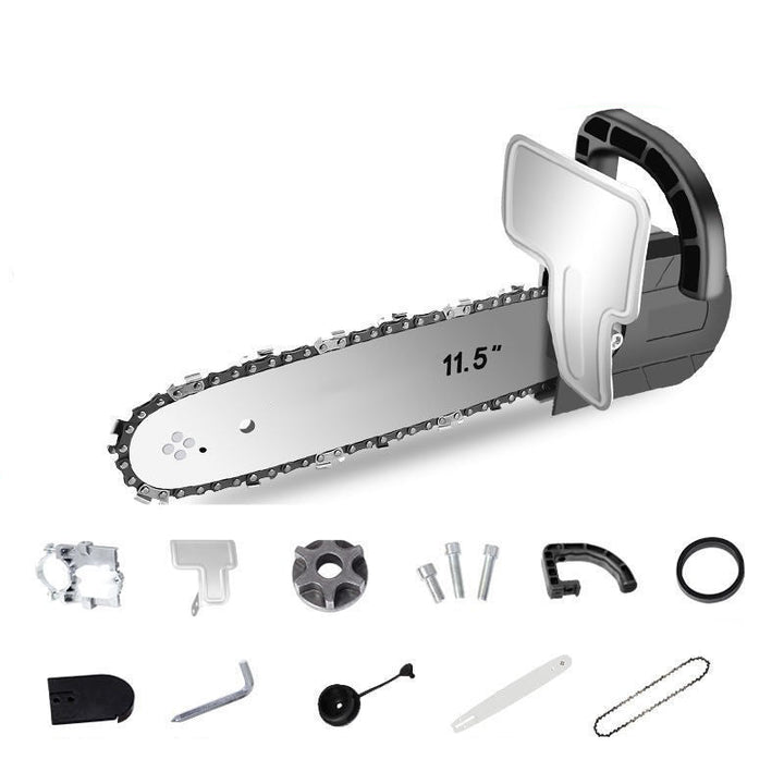 BowLift | Angle grinder converted to electric chainsaw
