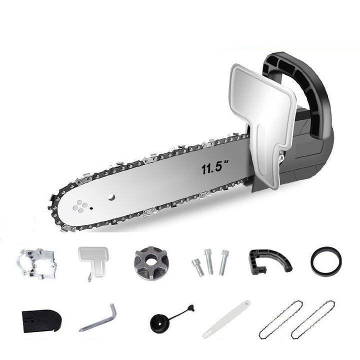 BowLift | Angle grinder converted to electric chainsaw