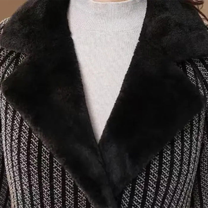 BowLift | ️Winter Sale️ Double-breasted overcoat with plush lining for women