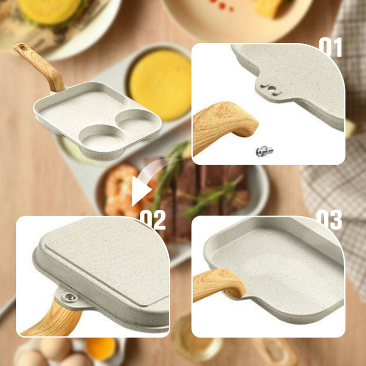 BowLift | 3-in-1 divided non-stick pan