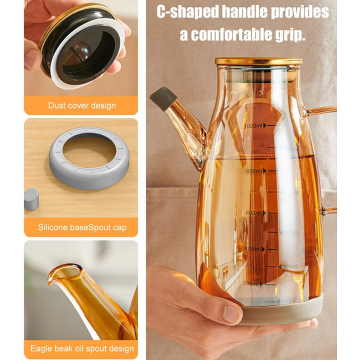 BowLift | Oil dispensing bottle with drip-free spout