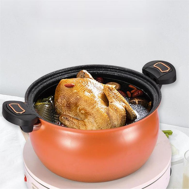 McRib Stone Micro Cooking Pot with Non-Stick Coating | Bowlift