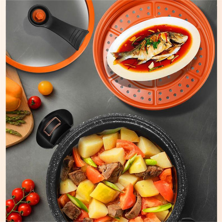 McRib Stone Micro Cooking Pot with Non-Stick Coating | Bowlift