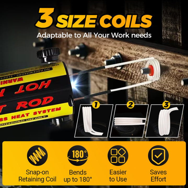 BowLift | Magnetic induction heater set - 1100W induction heating tool for bolt removal