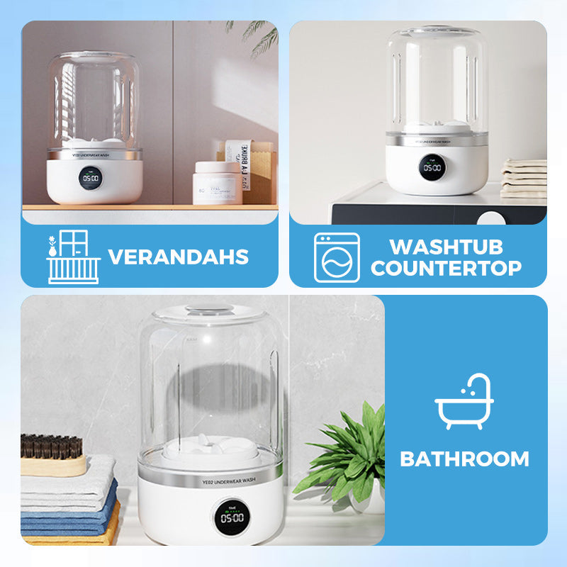 BowLift | Portable rechargeable mini washing machine for underwear！