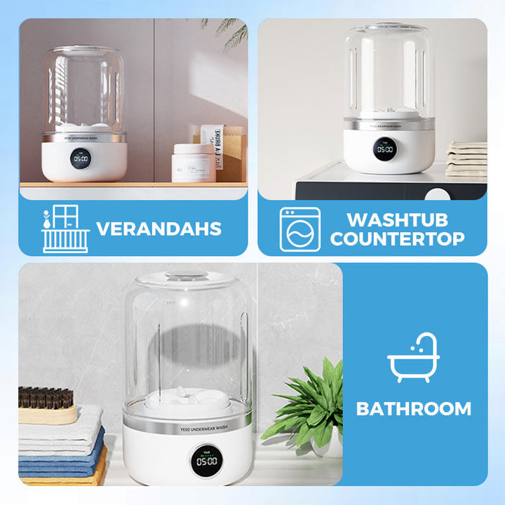 BowLift | Portable rechargeable mini washing machine for underwear！