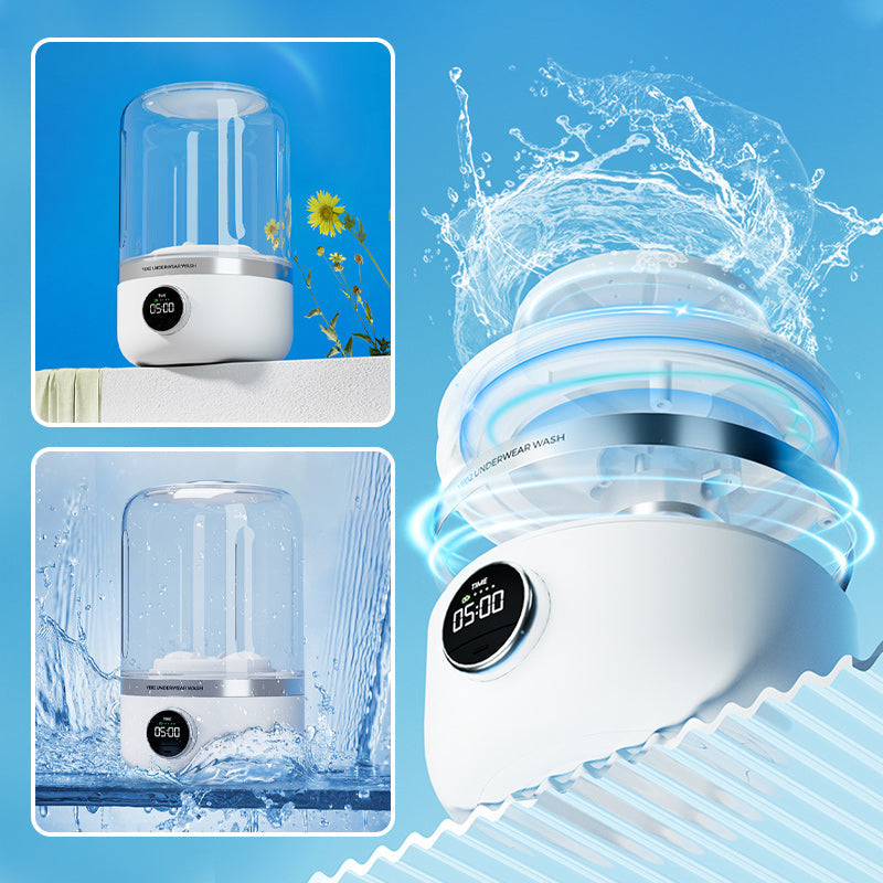 BowLift | Portable rechargeable mini washing machine for underwear！