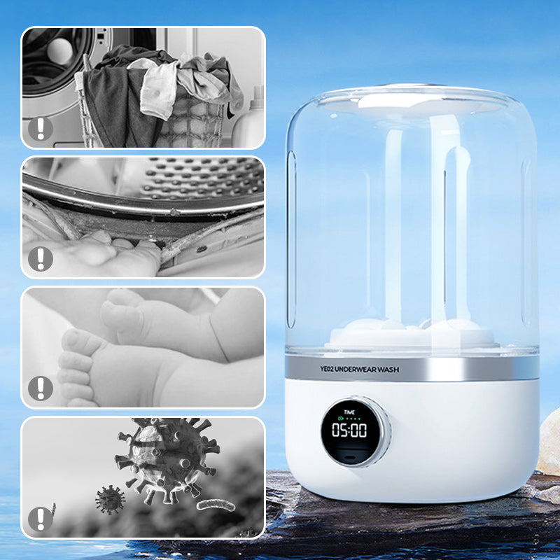 BowLift | Portable rechargeable mini washing machine for underwear！