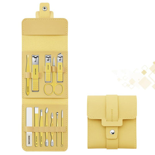 Nail Clipper Set portable 12/16 pieces with case | Bowlift