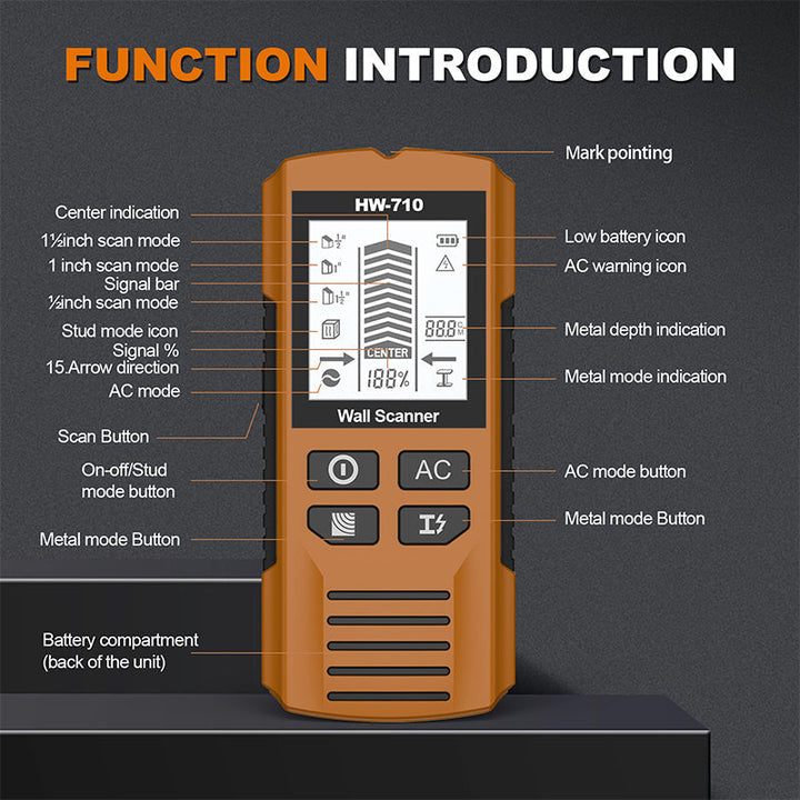 BowLift | Multifunctional handheld metal and wall detector