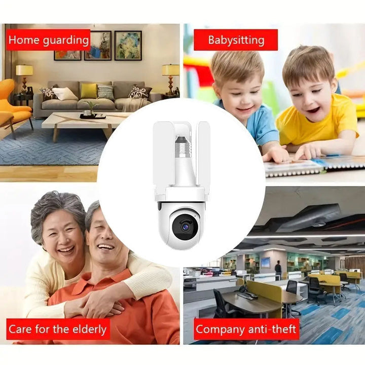 BowLift | Wireless security cameras with night vision and lightbulb