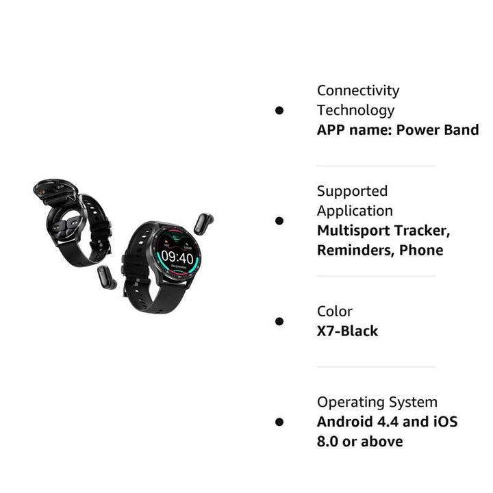 2-in-1 Smartwatch with integrated headphones | Bowlift