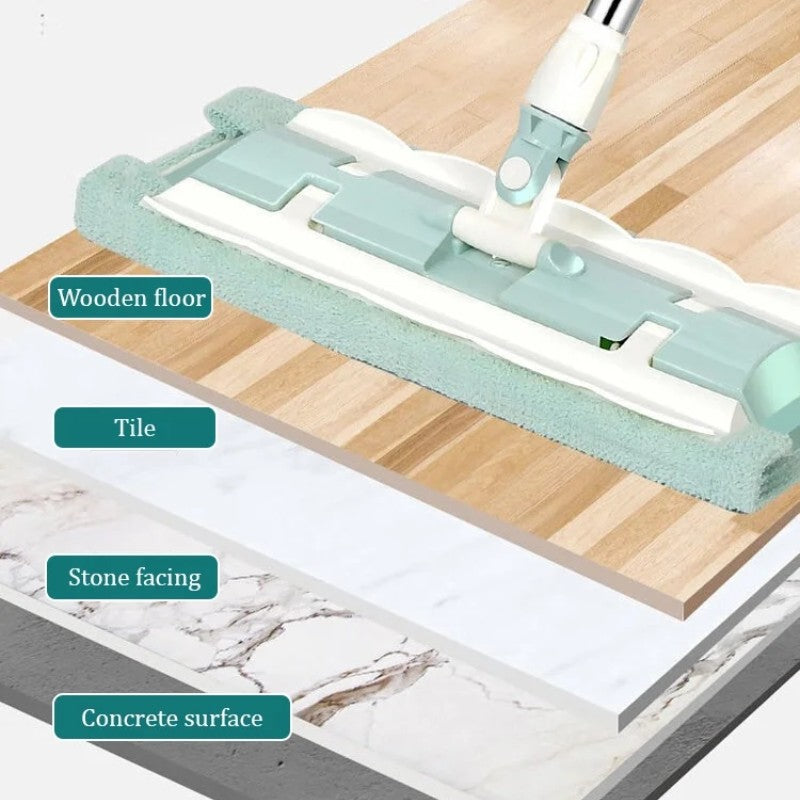 FlexiClean Floor Mop with Telescopic Handle & Microfiber | Bowlift