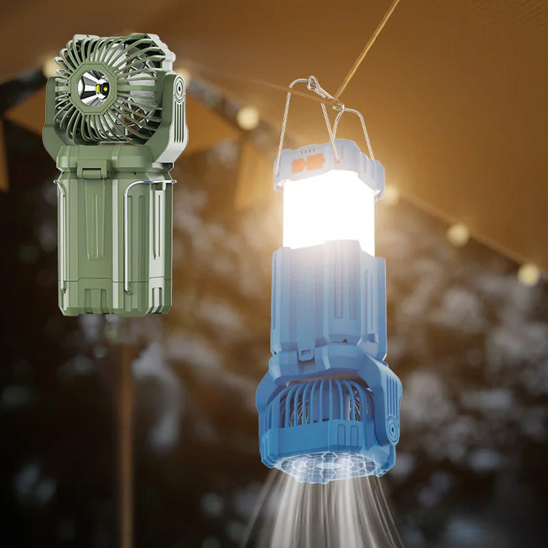 Solar LED Strong Light Outdoor Fan Lantern | Bowlift