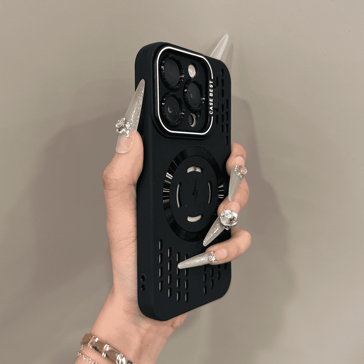 BowLift | Soft silicone safety cover with lightning-fast magnetic charging Case for iPhone