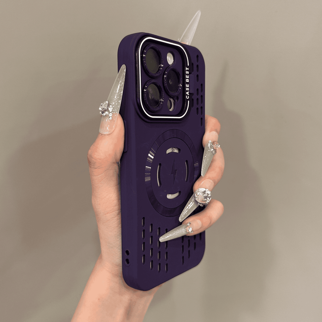 BowLift | Soft silicone safety cover with lightning-fast magnetic charging Case for iPhone