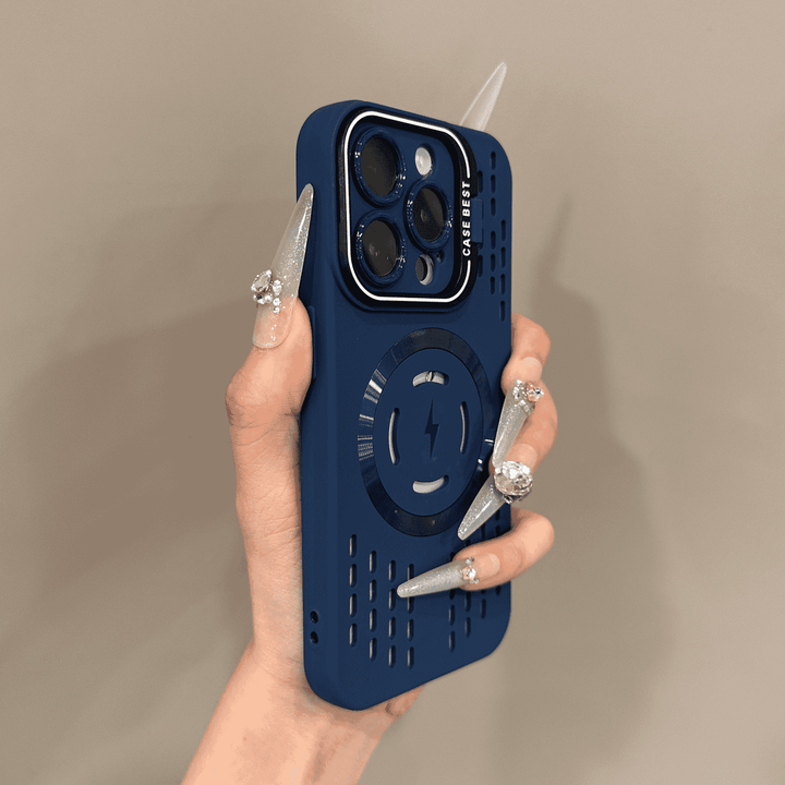 BowLift | Soft silicone safety cover with lightning-fast magnetic charging Case for iPhone