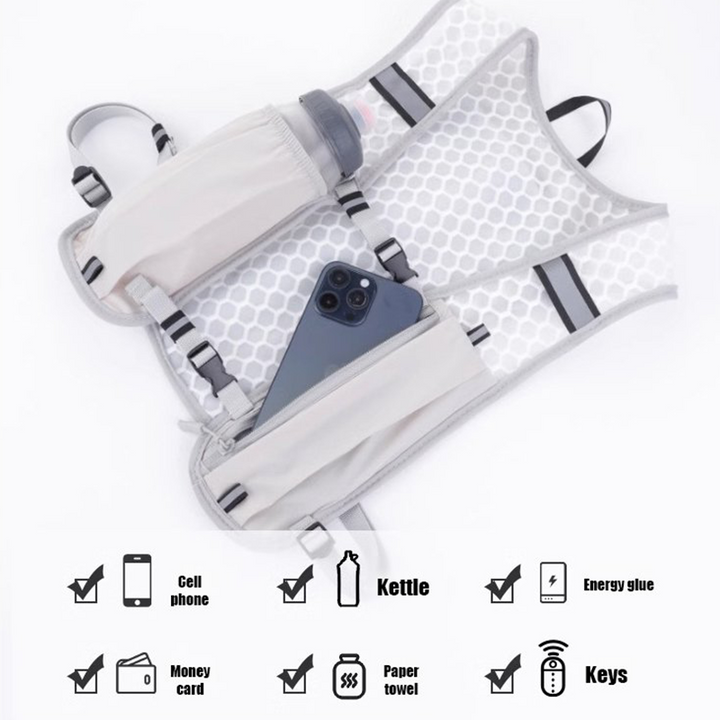 BowLift | ‍️Hiking and climbing vest with phone pouch - multifunctional for outdoor activities