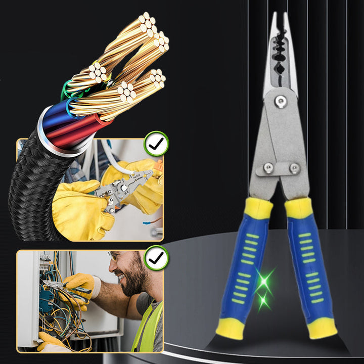 BowLift | PliGrip Adjustable Stripping Tool – Multifunctional Tool for Electricians