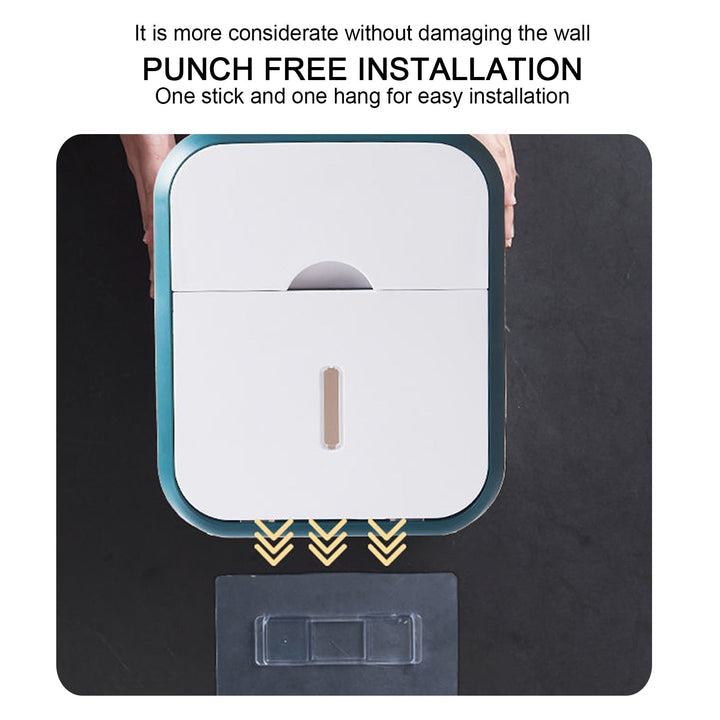 BowLift | Flush-free toilet paper holder box