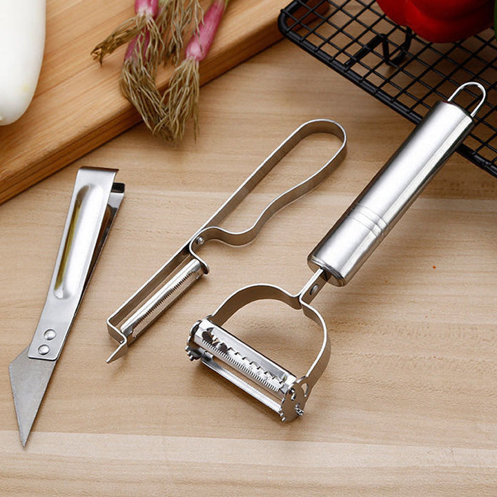 BowLift | 3-piece set with peeling tools in stainless steel