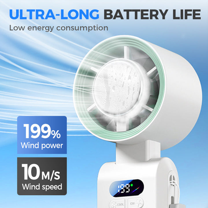 Personal Misting Fan for Outdoor Sports, Travel & Gym | Rechargeable, 3 Speeds, Instant Cooling Relief | Bowlift