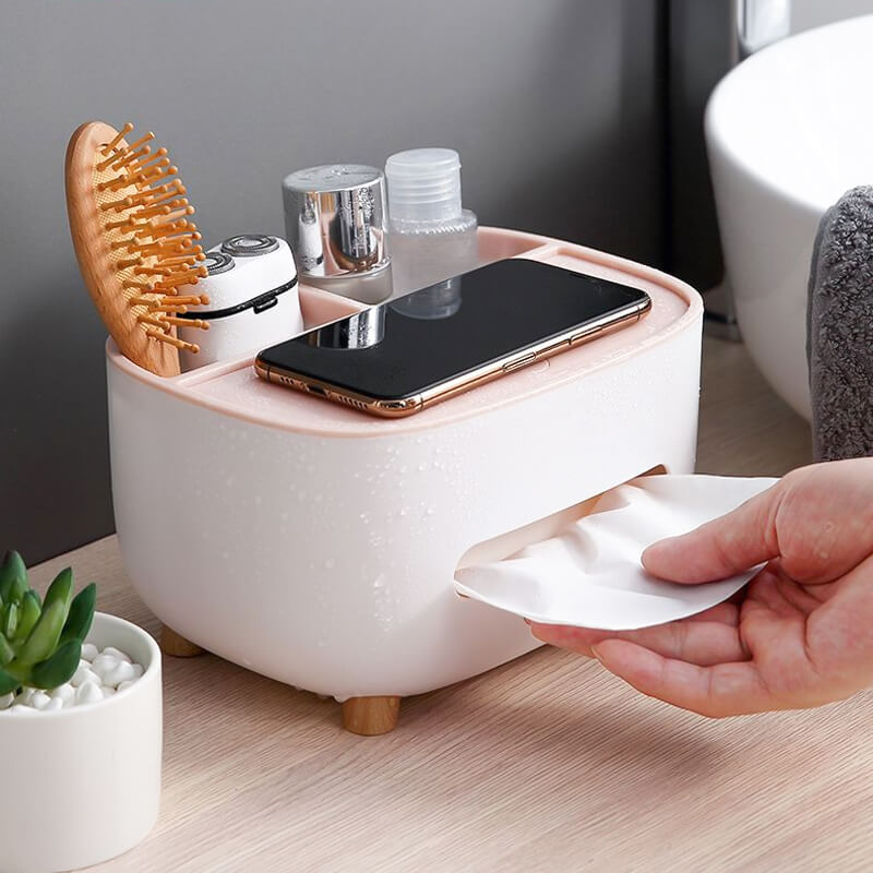 BowLift | Multifunctional storage box for paper mobile phone holder