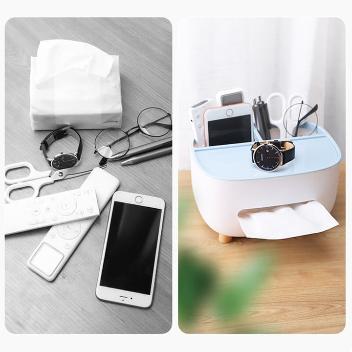 BowLift | Multifunctional storage box for paper mobile phone holder