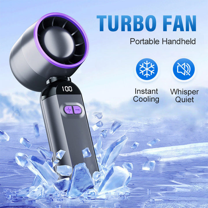 Portable Handheld Turbo Fan – Super Powerful Breeze, Ultra-Light & Perfect for Travel  | Bowlift