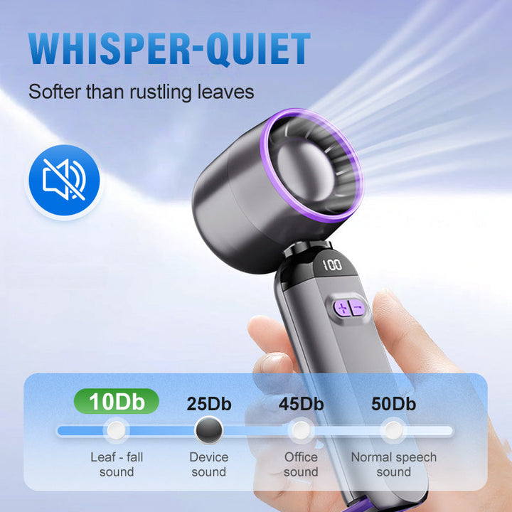 Portable Handheld Turbo Fan – Super Powerful Breeze, Ultra-Light & Perfect for Travel  | Bowlift