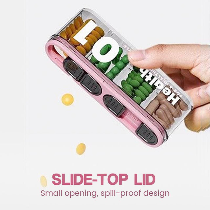 BowLift | Portable, sealed pill holder with 4 compartments