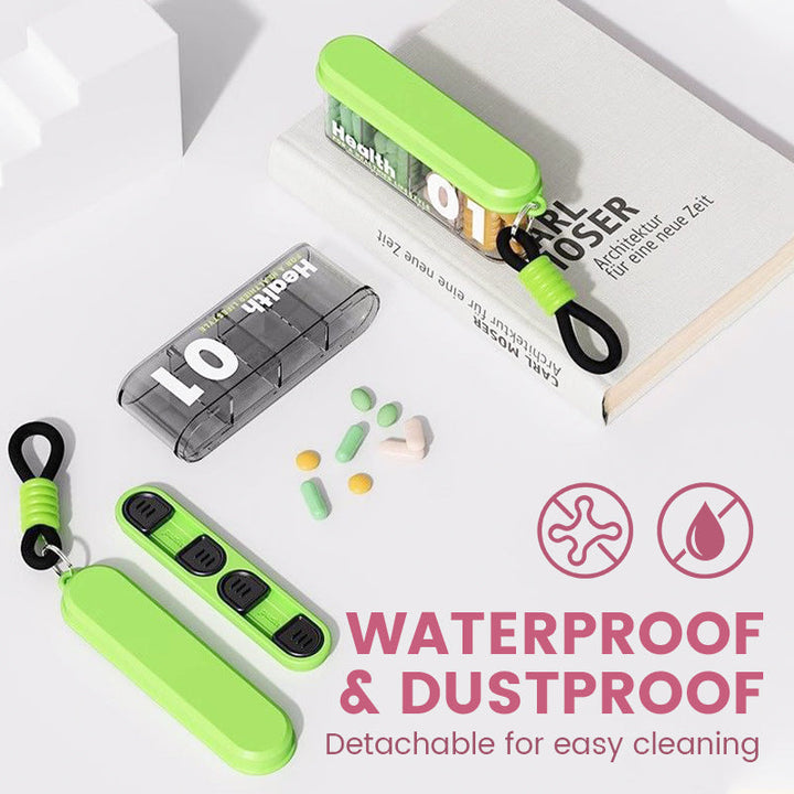BowLift | Portable, sealed pill holder with 4 compartments