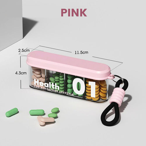 BowLift | Portable, sealed pill holder with 4 compartments