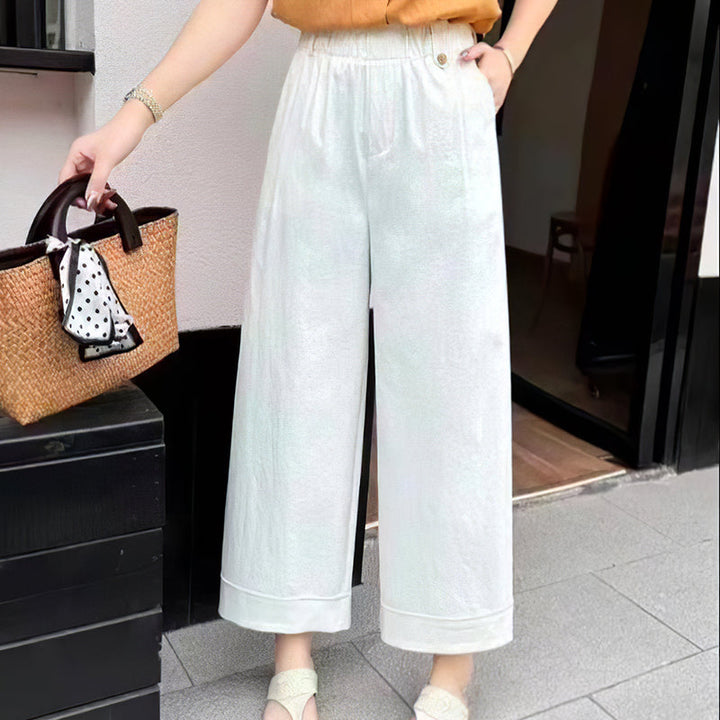 BowLift | High-waisted pants with wide legs