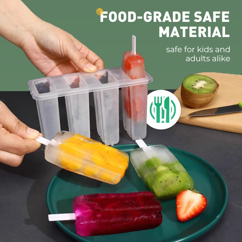 BowLift | Ice pop mold with 4 cavities, lid and sticks