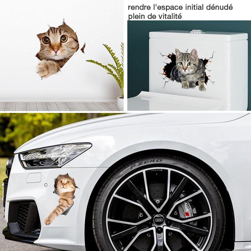 BowLift | 3D stickers with cats and dogs that can be removed