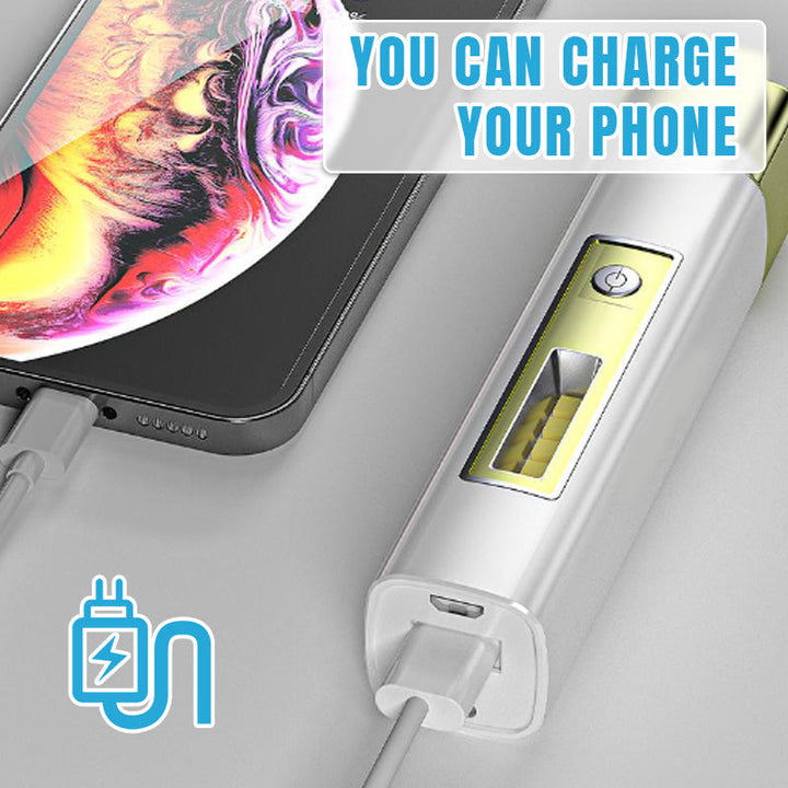 BowLift | Mini 2-in-1 flashlight with high brightness and power bank