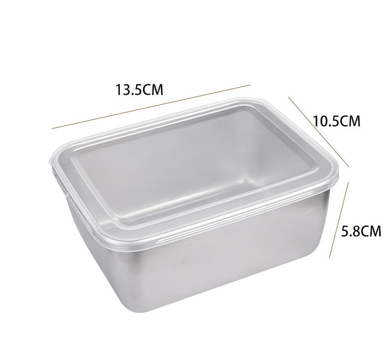 BowLift | Rectangular dinner plate in stainless steel