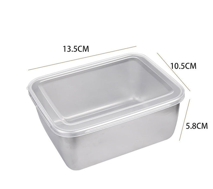 BowLift | Rectangular dinner plate in stainless steel
